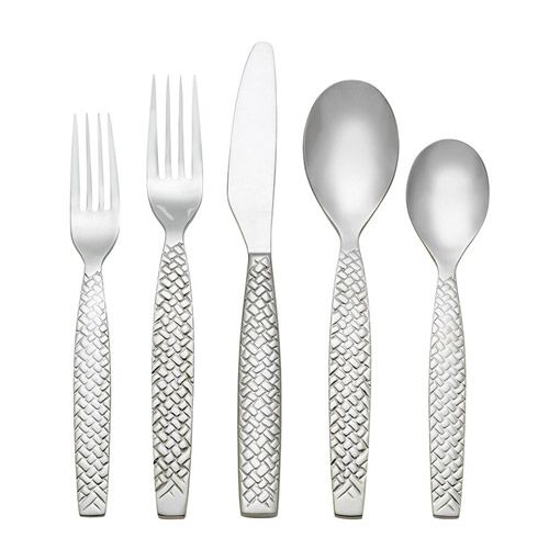 R+B Everyday Weave 18/10 Stainless Steel Flatware