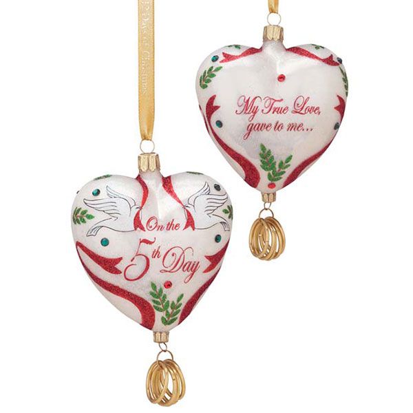 2015 reed barton five golden rings glass blown christmas 2015 reed barton five golden rings glass blown christmas