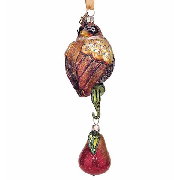 2015 reed barton a partridge in a pear tree glass blown 2015 reed barton a partridge in a pear tree glass blown