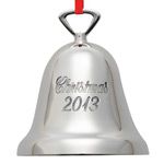 2013 Reed and Barton Annual Christmas Bell Silverplate Ornament