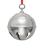 2013 Reed and Barton Holly Bell Silver Christmas Ornament
