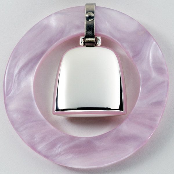 Salisbury Sterling Silver Teething Ring Rattles Engravable