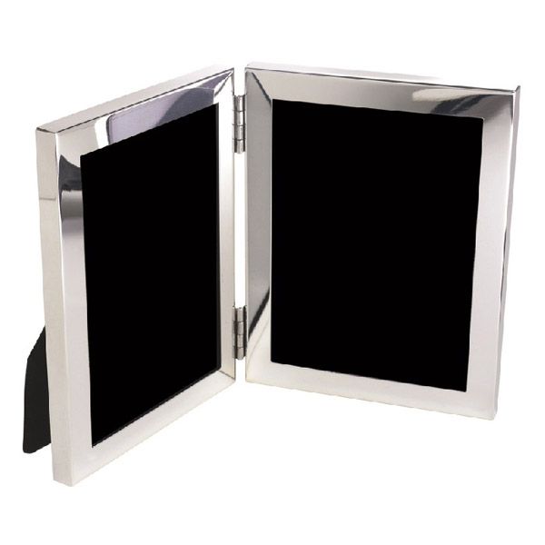 Salisbury Sterling Silver Classic Double Picture Frames Engravable