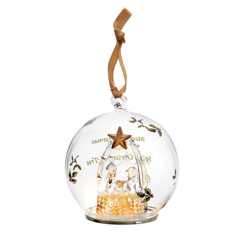 spode manger glass led ornament 2016 silversuperstore spode manger glass led ornament 2016 silversuperstore