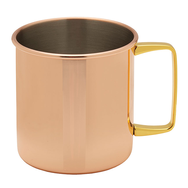 Towle 18oz Copper Moscow Mule Mug Nickel Lined, Straight Sided