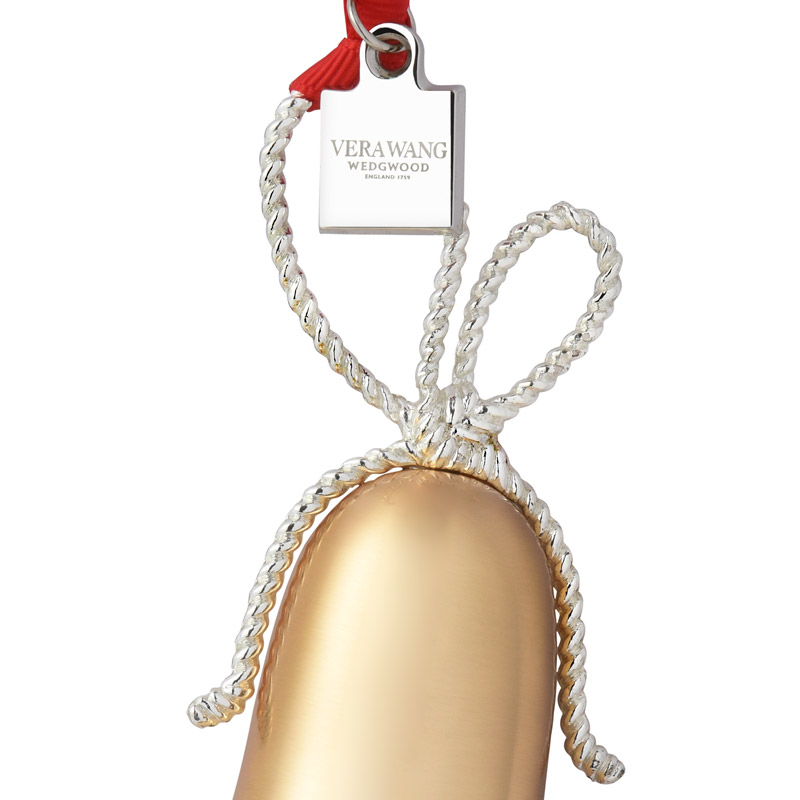 Vera Wang Love Knots Gold Bell Christmas Ornament 2016 Silver Superstore