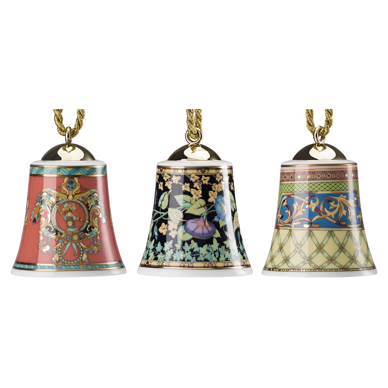 versace set of 3 christmas bell ornaments 2017 versace set of 3 christmas bell ornaments 2017