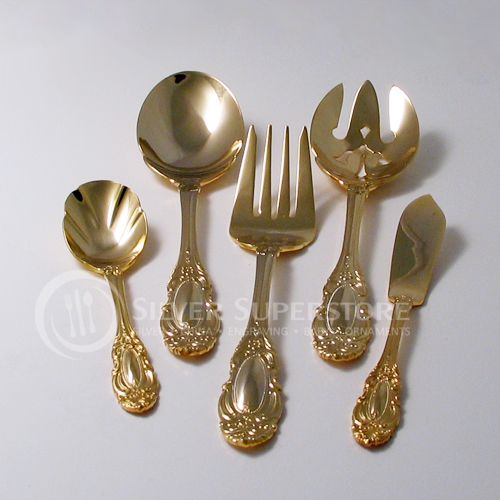 Wallace Duchess Gold Plate Stainless Flatware