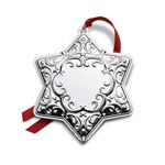 2013 Wallace Silver Plated Engravable Star Ornament