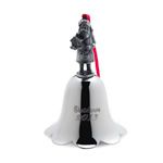 2013 Wallace Santa Bell Silver Christmas Ornament