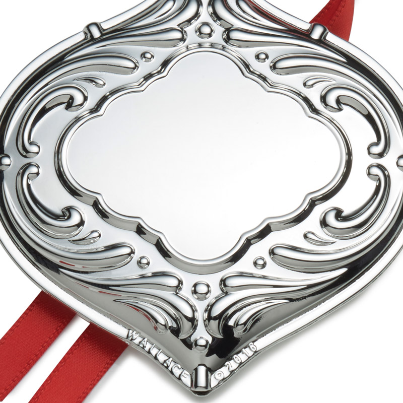 wallace silver engravable ornament christmas bauble 2016 wallace silver engravable ornament christmas bauble 2016