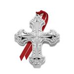 2013 Wallace Grande Baroque Cross Sterling Silver Christmas Ornament