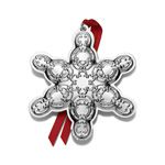2013 Wallace Grande Baroque Snowflake Sterling Silver Christmas Ornament