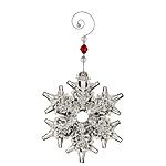 2013 Waterford Snow Crystal Pierced Christmas Ornament