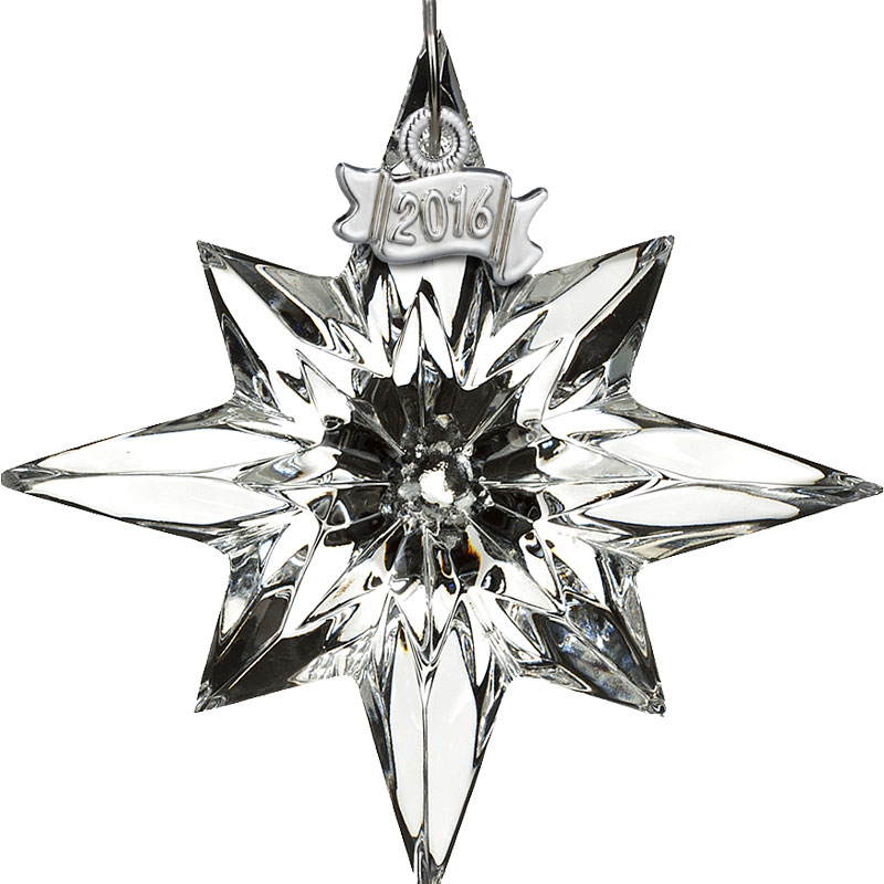 Waterford Crystal Mini Christmas Star Ornament 2016 Silver Superstore