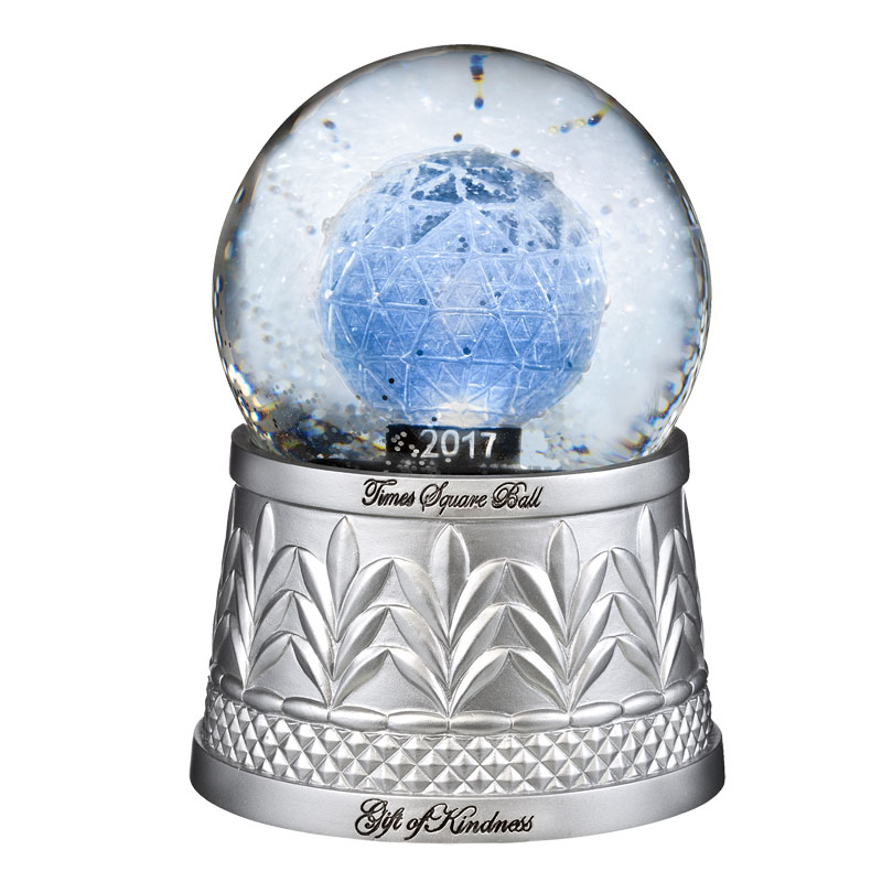 Waterford Crystal Times Square Ball Snow Globe Silver Superstore