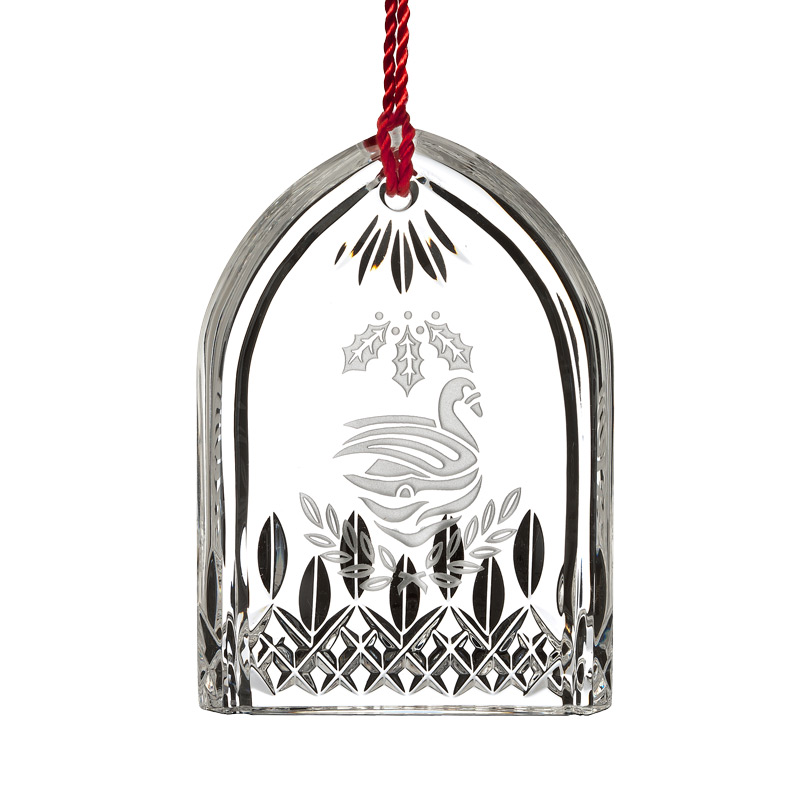 waterford crystal lismore seven swans a swimming ornament ellen degeneres 12 days of christmas