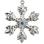 2013 Waterford Snowflake Silver Christmas Ornament