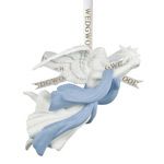 Wedgwood Angel with Star Porcelain Christmas Ornament