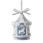 2013 Wedgwood Baby's First Christmas Blue Porcelain Ornament