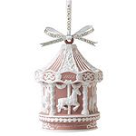 2013 Wedgwood Baby's First Christmas Pink Porcelain Ornament