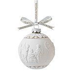 Wedgwood Merry Christmas and Happy New Year Porcelain Ornament