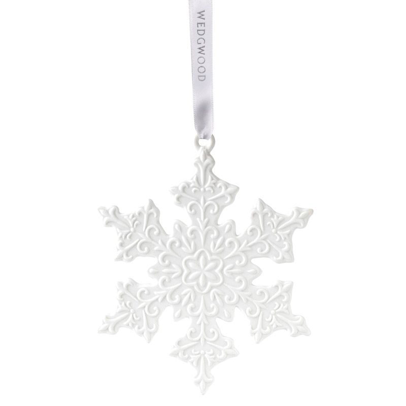 wedgwood white snowflake ornament 2016 wedgwood waterford crystal christmas collection