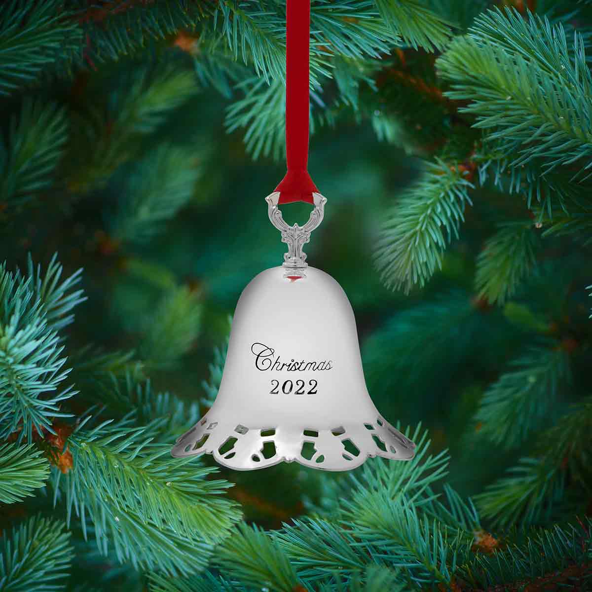 Towle Silver Plate 2022 Annual Bell Ornament 43rd Edition