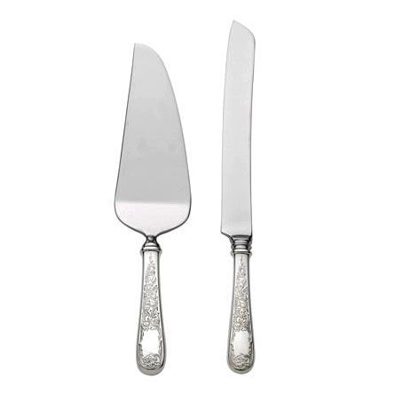 S Kirk & Son Old Maryland Engraved Sterling Silver Handled Cake/Pie Server 