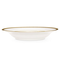 Charlotta Gold Rim Soup Bowl