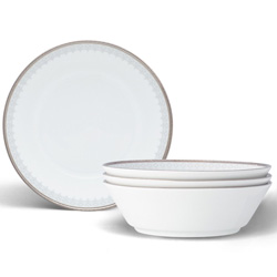 A photo of Silver Colonnade Soup Bowl Set of 4