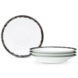 A photo of Black Rill Saucer Set of 4