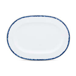 Blue Rill Oval Platter 14in.