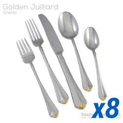 Golden Juilliard 40pc Service for 8