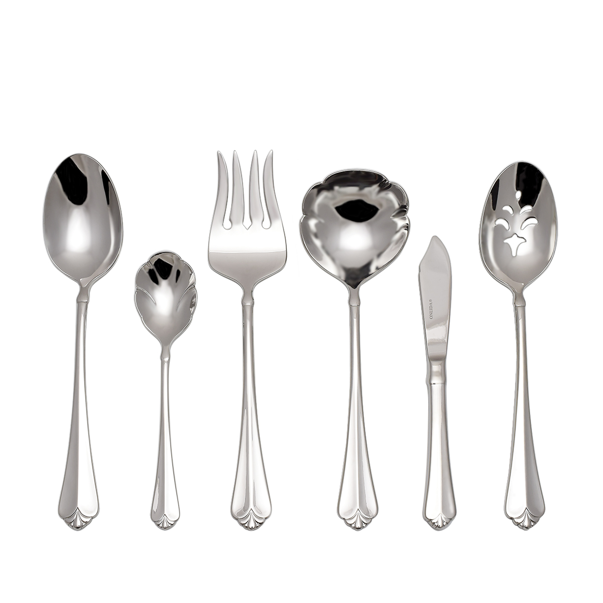 thumbnail image 2 of Oneida Juilliard Stainless Steel Dinner Spoons – Set Of 4, Ornate Plume Pattern, Dishwasher Safe 2 of 4