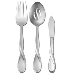 Satin Aquarius 3pc Serving Set