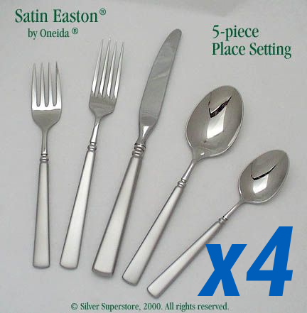 Satin Easton 20pc Service for 4