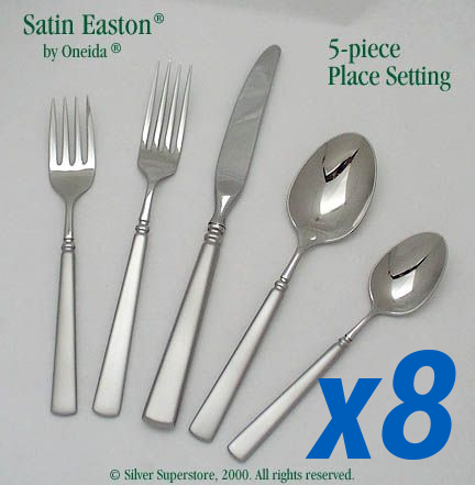 Satin Easton 40pc Service for 8