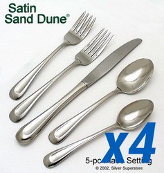Satin Sand Dune 20pc Service for 4