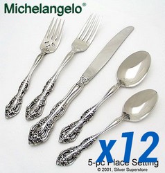 A photo of Michelangelo 65pc Service for 12 Oneida