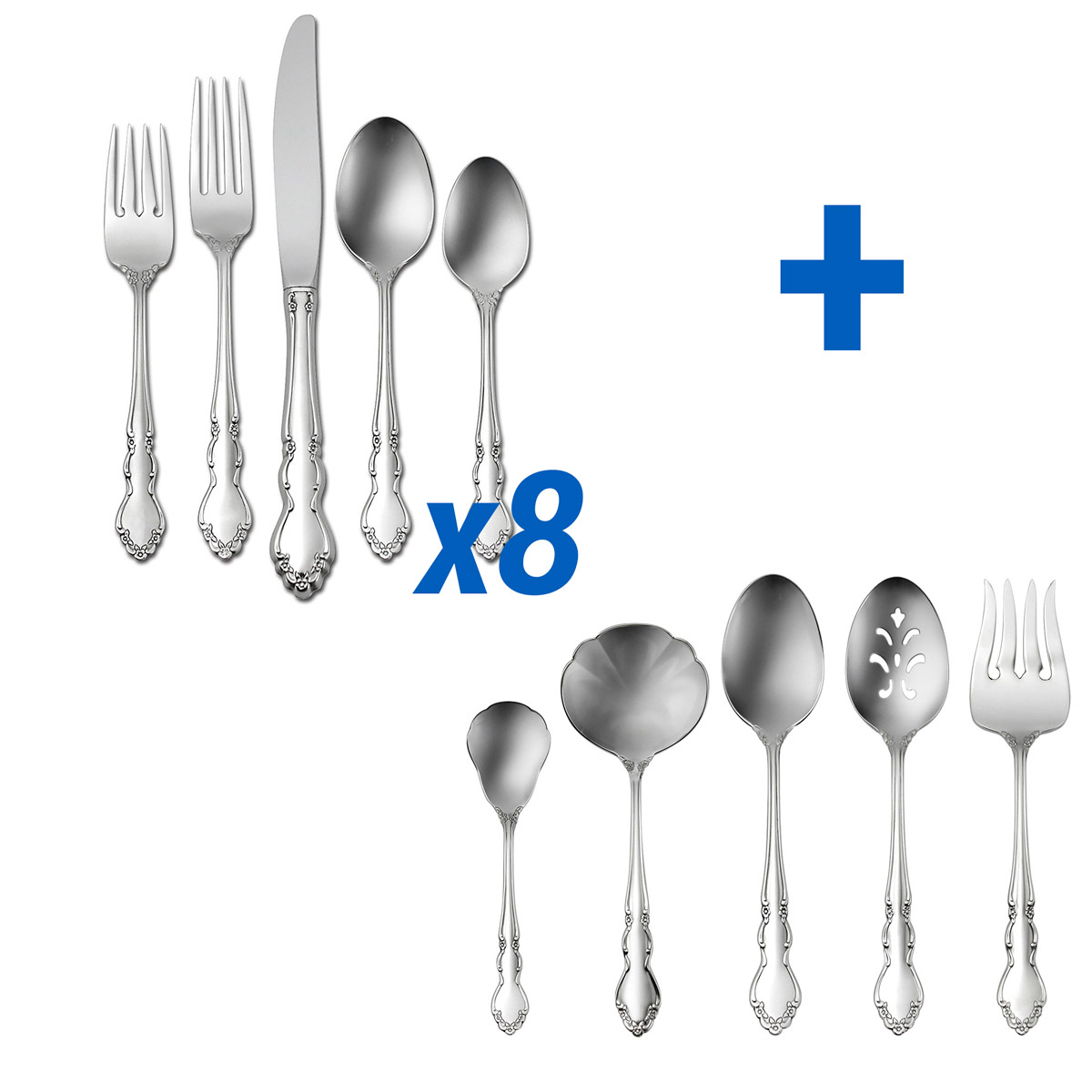 Dover 45pc Service for 8 Oneida