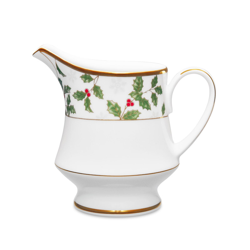 Holly & Berry Gold Creamer