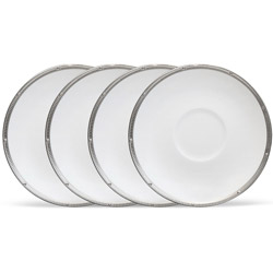 A photo of Rochelle Platinum Saucer Set of 4