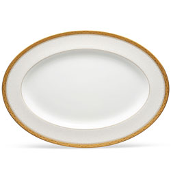 Odessa Gold Oval Platter, 16in.