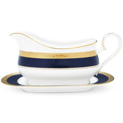 A photo of Odessa Cobalt Gold Gravy with Tray