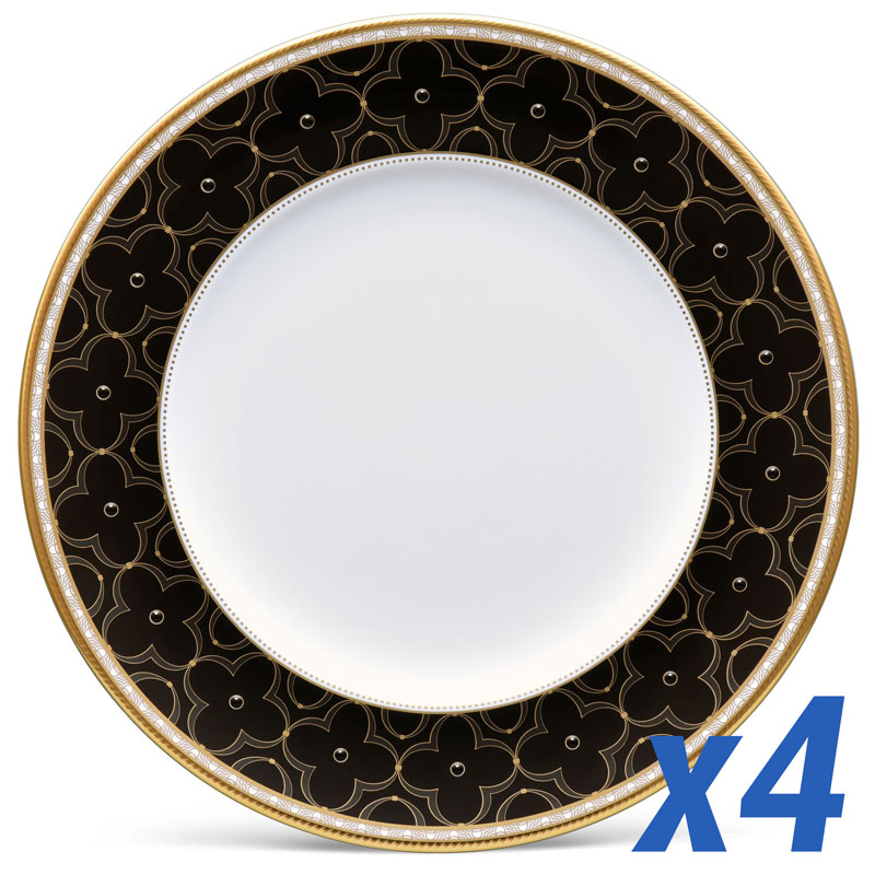 Trefolio Gold Accent Plate, Set of 4
