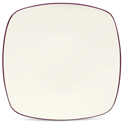 A photo of Colorwave Burgundy Dinner Plate, Square