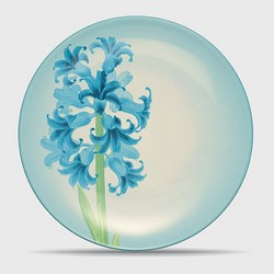 Colorwave Turquoise Floral Accent Plate, 8.25in.