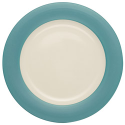 Colorwave Turquoise Dinner Plate, Rim, 11in.