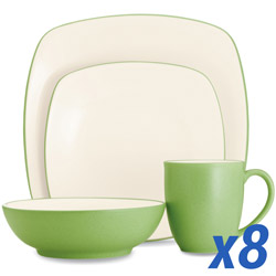 Colorwave Apple 32pc Service for 8, Square